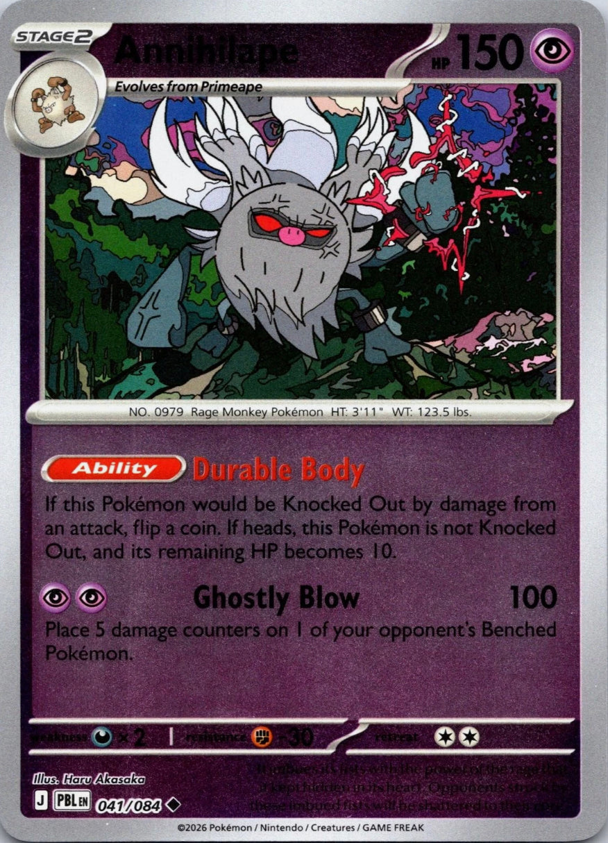 Pitch Black Annihilape #041/084 reverse holo